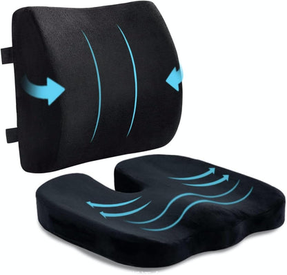 l'ensemble coussin d'assise et support lombaire ergonomique